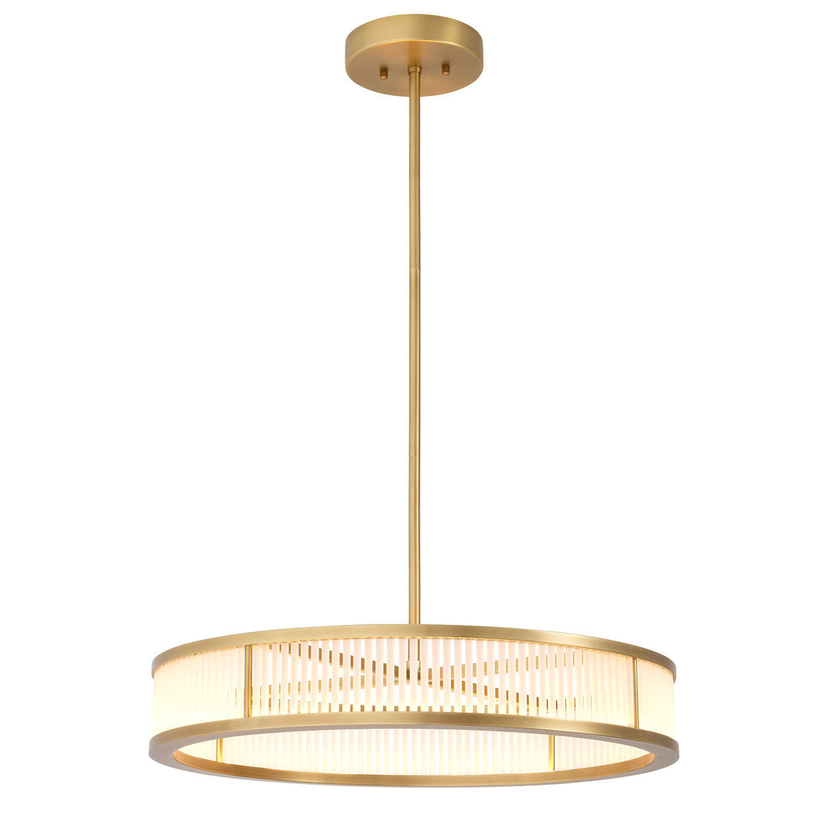 Chandelier Thibaud 70 cm antique brass finish