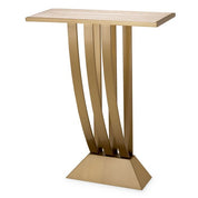 Console Table Beau Deco brushed brass finish
