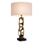 Table Lamp Kearny vintage brass finish incl shade