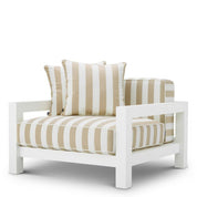 Silla de exterior Cap-Antibes blanco mate florent beige