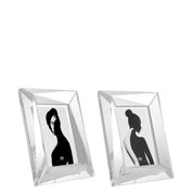 Picture Frame Obliquity S crystal glass set of 2