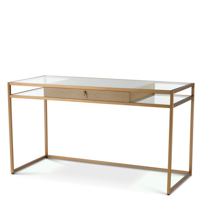 Desk Napa Valley woven washed oak veneer