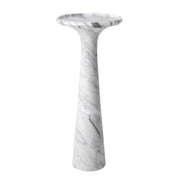 Side Table Pompano high white carrera marble