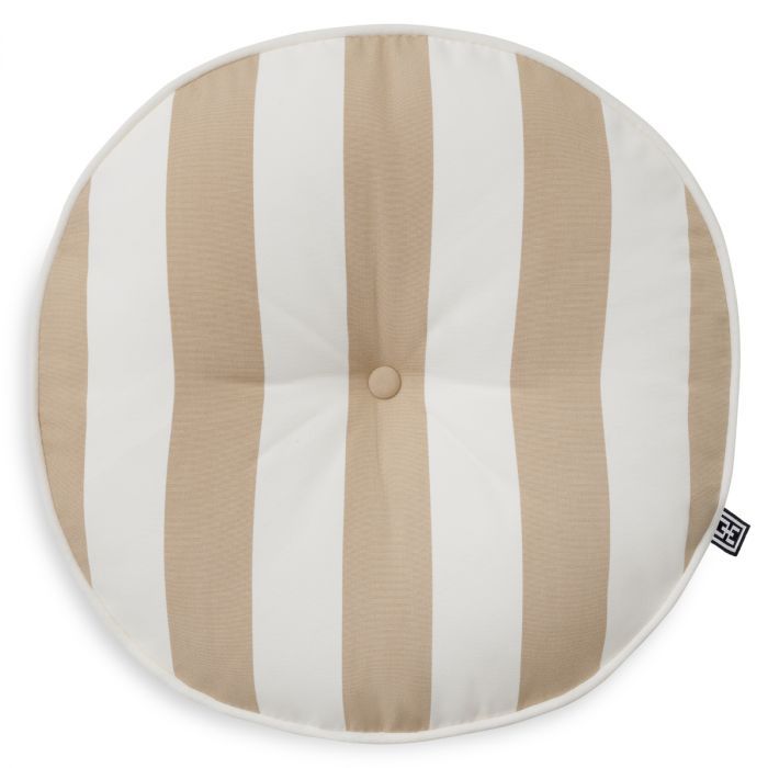 Cojín de exterior Florent redondo beige