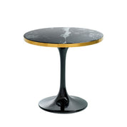 Side Table Parme black faux marble