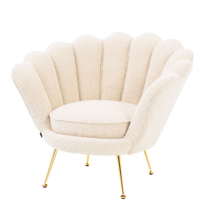 Chair Trapezium bouclé cream