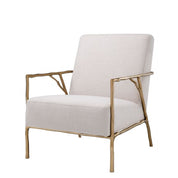 Silla Antico acabado oro panamá natural