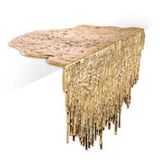Table Object Grove polished brass