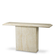 Mesa consola de exterior Charles imitación travertino