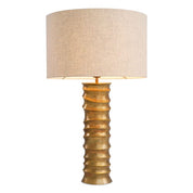Table Lamp Gilardon vintage brass finish incl shade