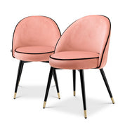 Dining Chair Cooper savona nude velvet set of 2
