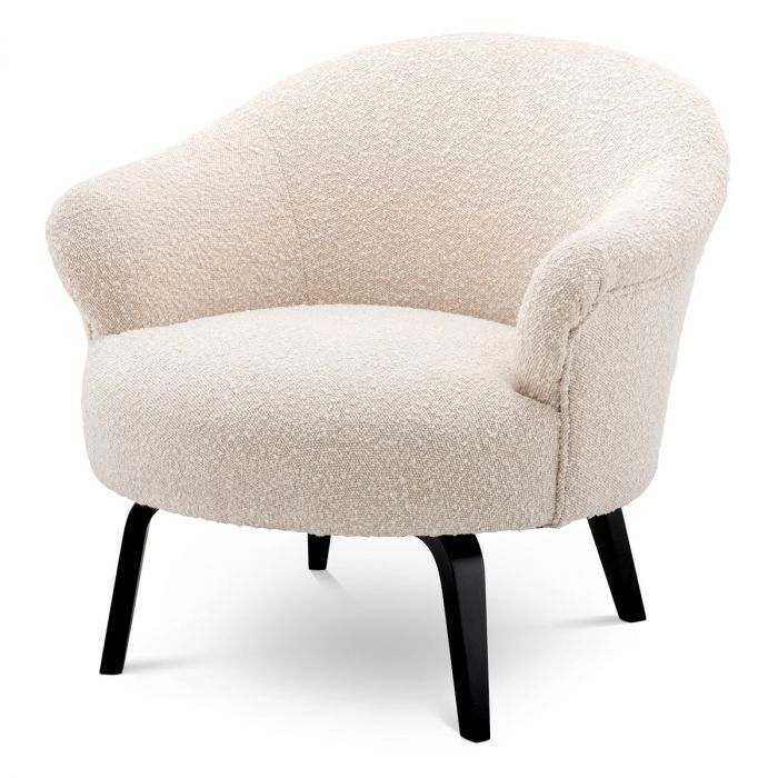 Chair Moretti bouclé cream