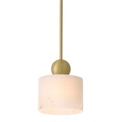 Pendant Etruscan Round light brass finish