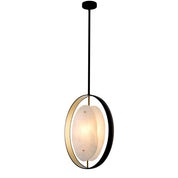 Chandelier Trissoni gunmetal finish gold finish
