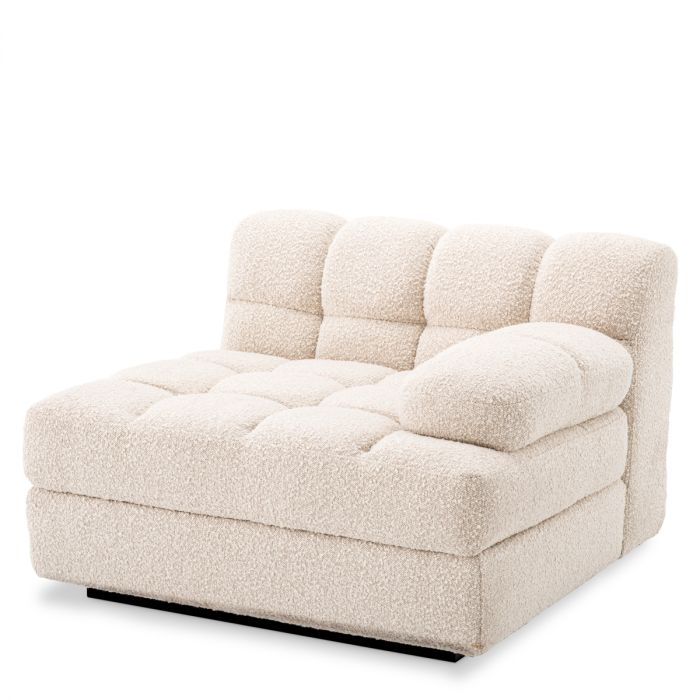 Sofá modular Dean bouclé crema - Derecha