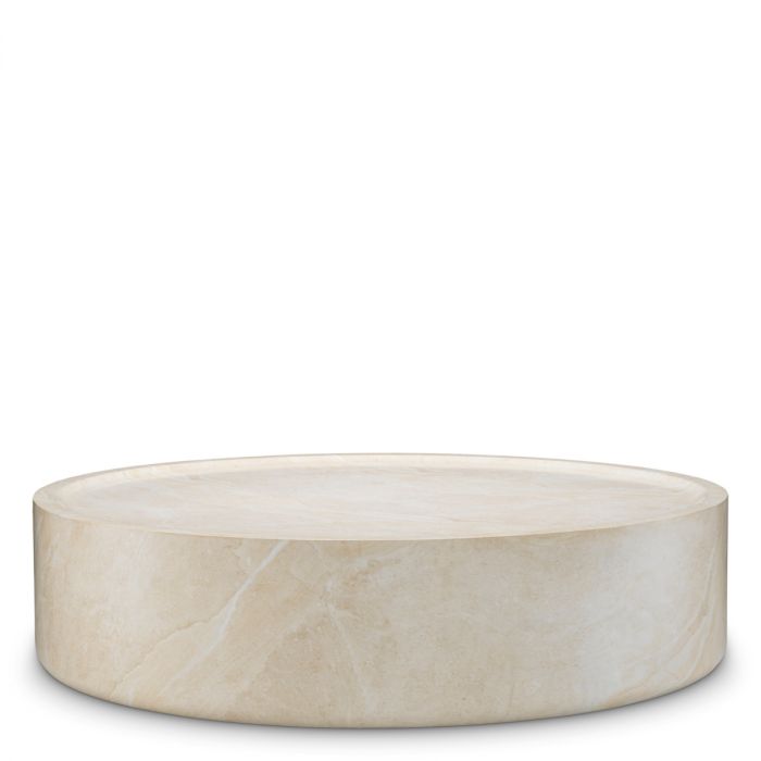 Mesa de centro para exteriores Joshua L imitación travertino