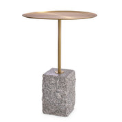 Side Table Cole brushed brass finish granite