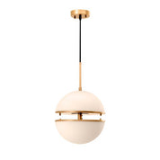 Hanging Lamp Spiridon Single antique brass finish