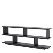 Cabinet Garcia low charcoal grey oak veneer
