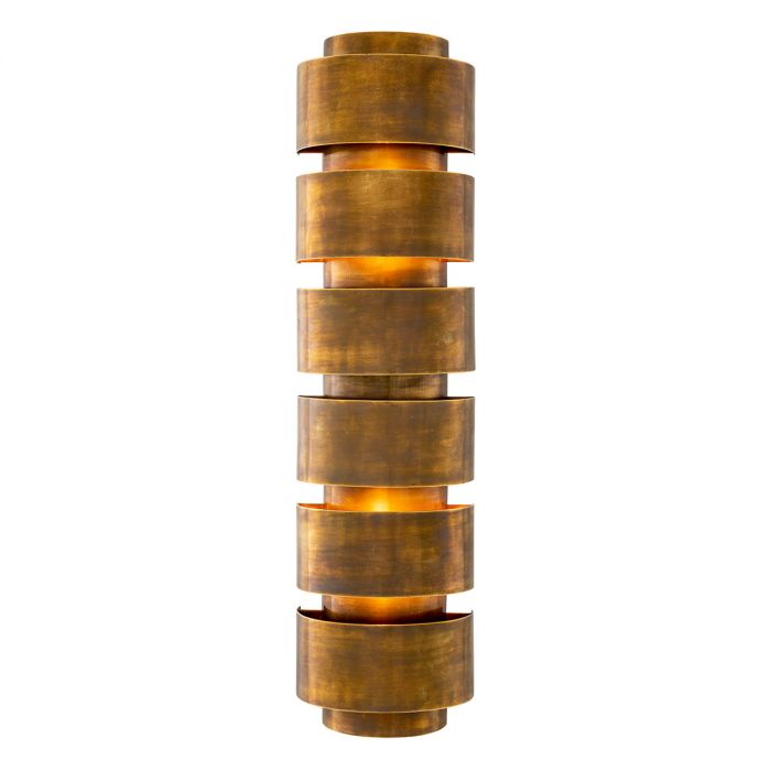 Wall Lamp Manetti L vintage brass finish