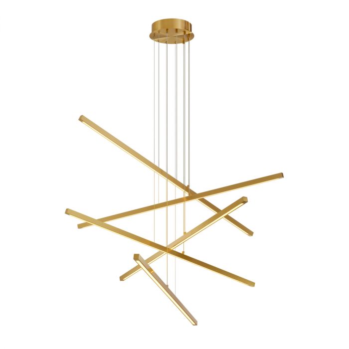 Chandelier Kimpton antique brass finish