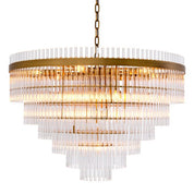 Chandelier East Single antique brass finish