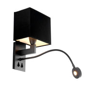 Aplique Reading acabado bronce incl. pantalla