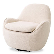 Swivel Chair Cupido bouclé cream