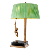 Table Lamp Jungle vintage brass finish incl shade