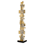 Floor Lamp Langham vintage brass finish