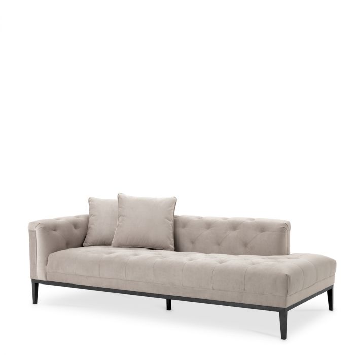 Lounge Sofa Cesare left pebble grey