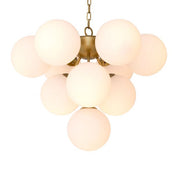 Chandelier Icaro antique brass finish