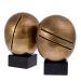 Object Artistic vintage brass finish set of 2