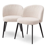 Dining Chair Lloyd bouclé cream set of 2