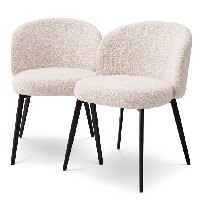 Dining Chair Lloyd bouclé cream set of 2