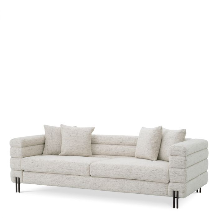 Sofa York seashell off-white bronze finish
