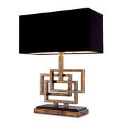 Table Lamp Windolf vintage brass finish incl shade