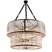 Chandelier Infinity Double bronze highlight finish