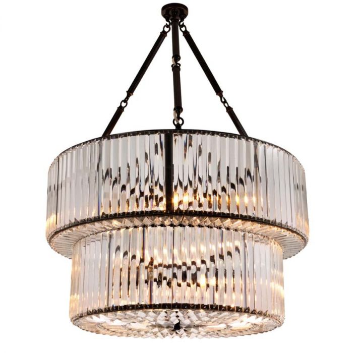 Chandelier Infinity Double bronze highlight finish