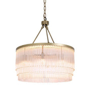 Chandelier Hector S light brushed brass finish