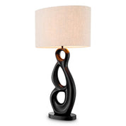 Table Lamp Macias bronze highlight finish incl shade