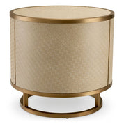 Side Table Napa Valley woven washed oak veneer
