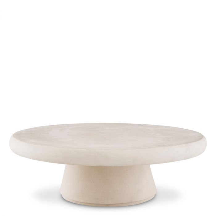 Mesa de centro de exterior Cleon crema