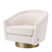 Swivel Chair Catene bouclé cream