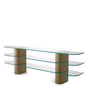 Console Table Lunden brushed brass finish