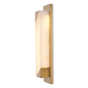 Wall Lamp Scilla antique brass finish alabaster