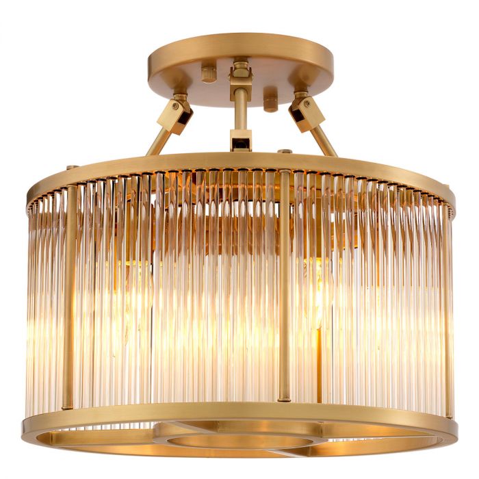Ceiling Lamp Bernardi S antique brass finish