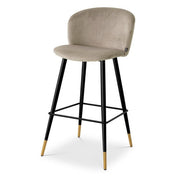 Bar Stool Volante roche beige velvet