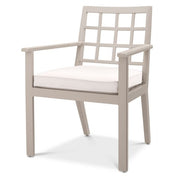 Outdoor Dining Chair Cap-Ferrat sand sunbrella canvas
