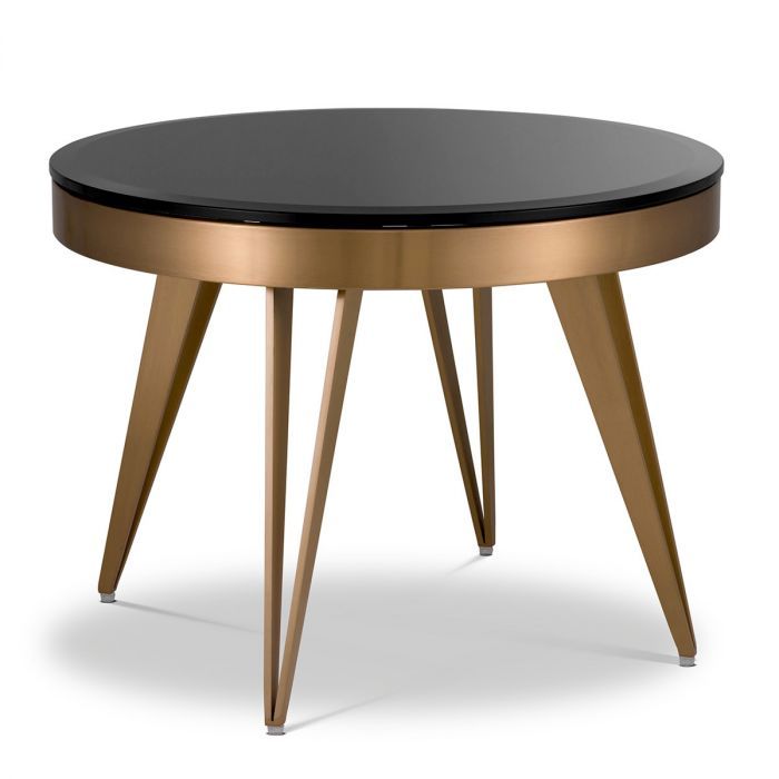 Side Table Rocco brushed brass finish